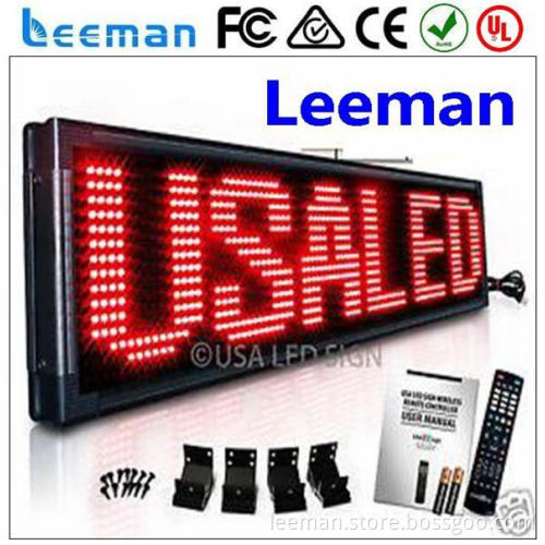 outdoor led reader board Leeman LED make led message display